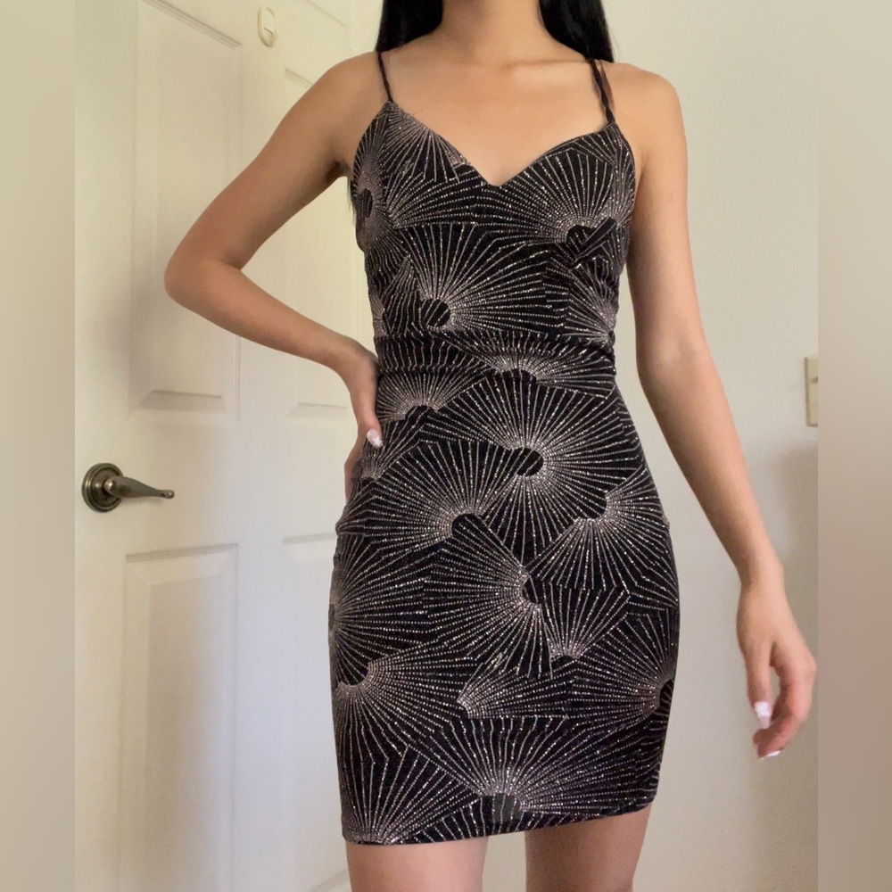 Glittery bodycon dress